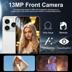 Global Vision 5G Smartphone Android Note 16 Pro 6000mAH 12GB RAM 256G ROM 6.8Inch 1920x1080HD 24+48MP MTK10 Core 4G Mobile Phone
