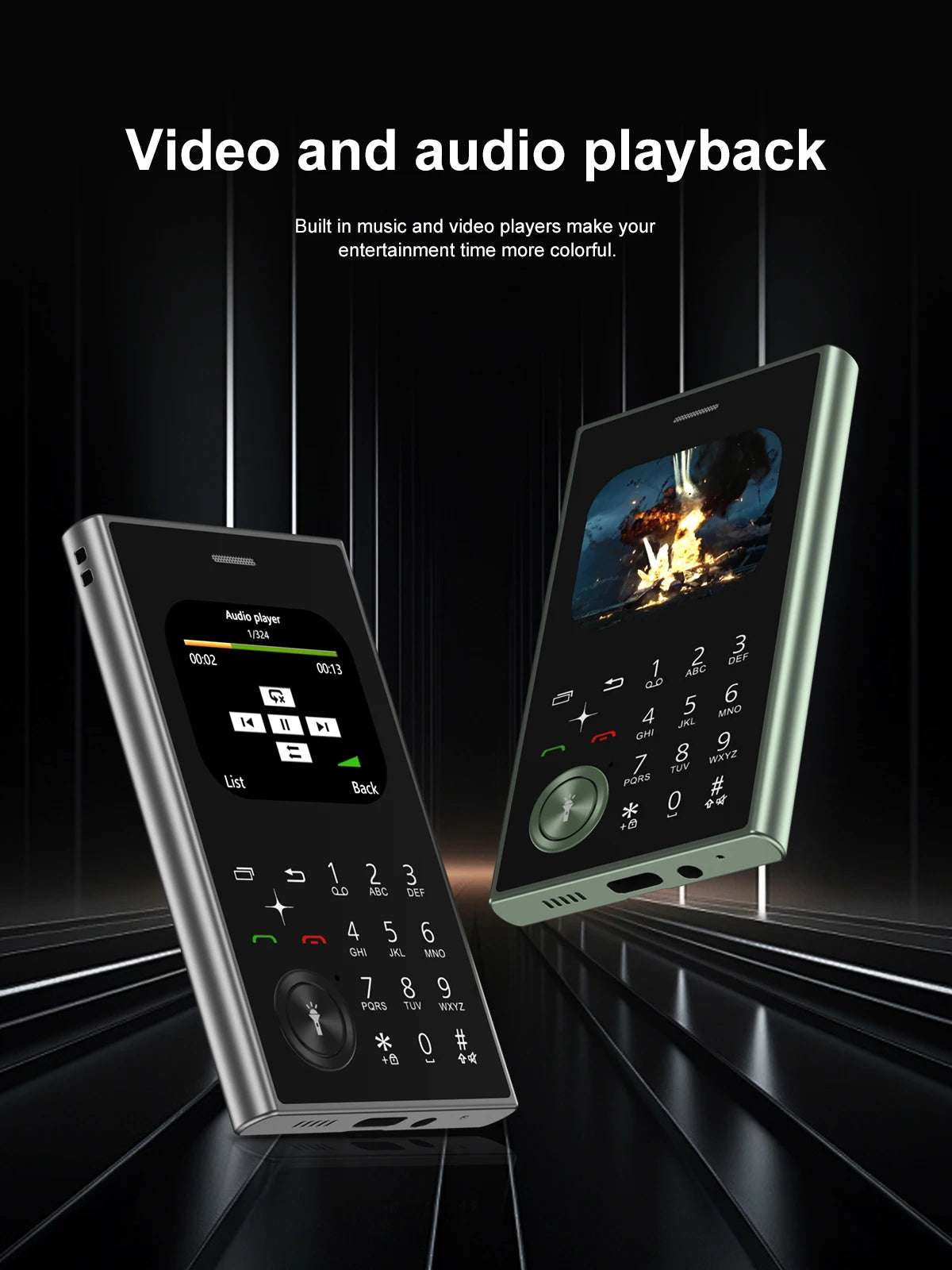 New SERVO V8 Card Cellphone 2G GSM FM Radio Magic Voice MP3 Player Dual SIM Fashion Functional Small Mobile Phone Headphone Jack