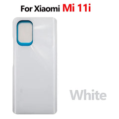 For Xiaomi Mi 11i Mi 11X Pro Battery Back Cover 3D Glass Panel Rear Door Mi11i Glass Housing Case Adhesive With Camera Lens
