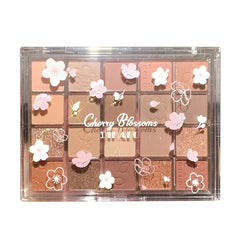 DIKALU Evening Cherry Dance Eyeshadow Tray 20 Color Large Plate Pearl Matte Bright Milk Tea Color Affordable Spring