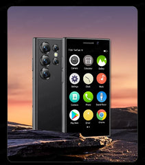 هاتف ذكي أصلي SERVO S24 Mini 4G Cellular GPS Android 10.0 التعرف على الوجه 2 جيجابايت / 16 جيجابايت 2000 مللي أمبير في الساعة شاشة 3 بوصات هواتف محمولة صغيرة