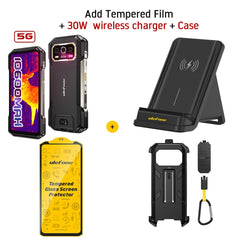 هاتف Ulefone Armor 27T Pro 5G Rugged Phone 10600mAh Android 14 هاتف ذكي 50MP + 64MP كاميرا ليلية 6.78 بوصة 120 هرتز 24GB + 256GB NFC Mobile