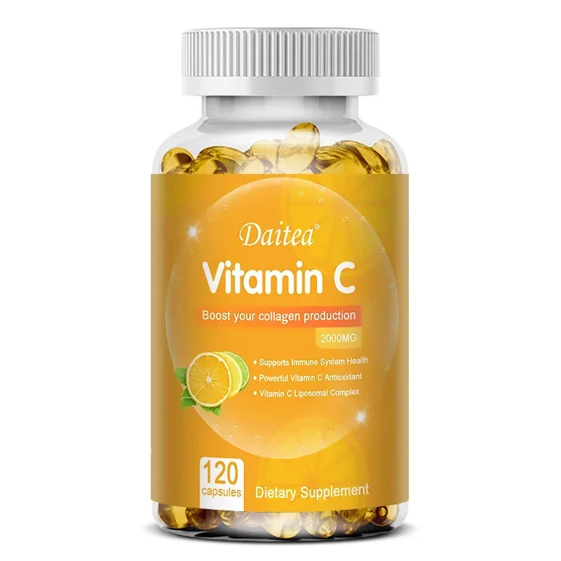 Vitamin C 2000 Mg, High Absorption Vitamin C, Maximized, for The Immune System and Antioxidants, Collagen Booster