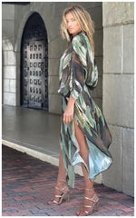 BIKINI Women Beach Dress Cover-Ups Long Stylish Tie Dye Open Front Beach Outfits Bathing Suit