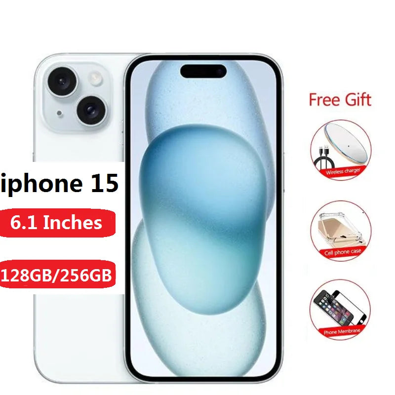 98% New Original iphone 15 128/256GB 6.1-inch super retina XDR display A16 bionic chip Dual ESIM 4800 million pixels main camera