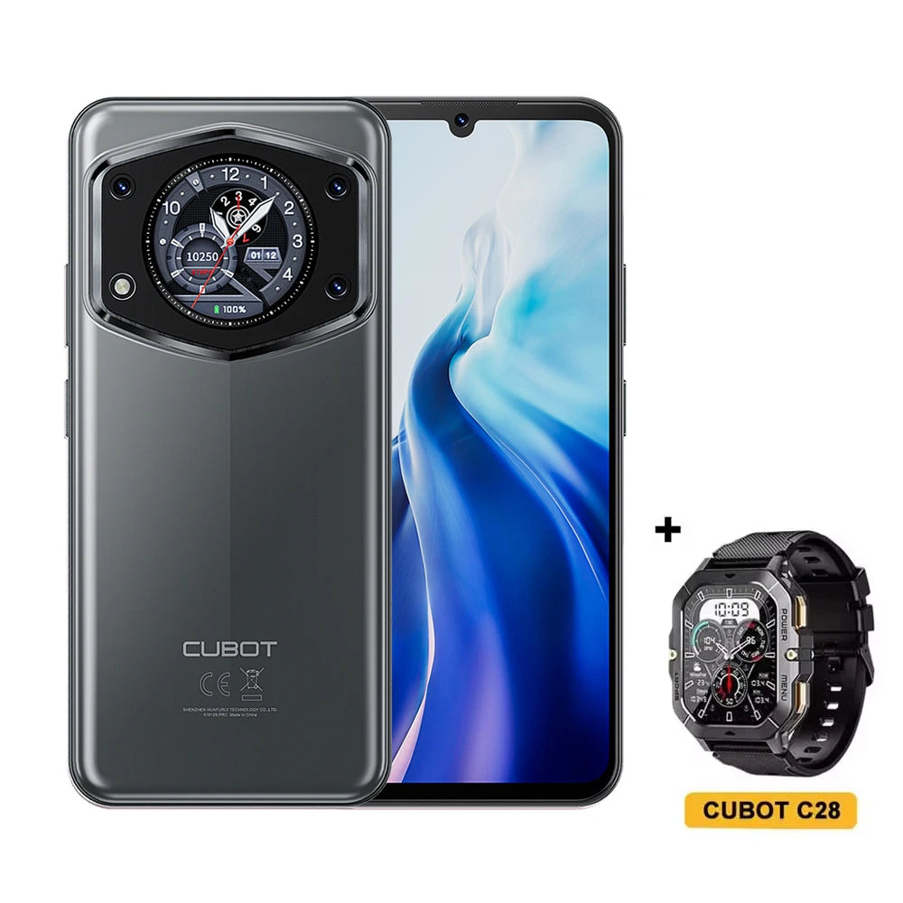 هاتف Cubot A30 4G الذكي بنظام Android 14 16 جيجابايت (6 جيجابايت + 10 جيجابايت ممتد) ذاكرة الوصول العشوائي + 128 جيجابايت ROM 90 هرتز شاشة 6.745 بوصة 5100 مللي أمبير كاميرا خلفية 48 ميجابكسل معرف الوجه