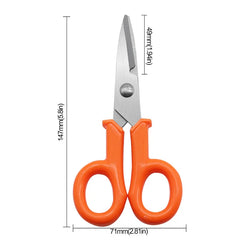 420 Stainless Steel Fishing Scissor Accessories Electrician Portable Scissors Plier Cut PE Braid Line Lure Carp Fishing Tools