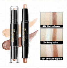 Double Head Contour  Face Foundation Concealer Pen Long Lasting Dark Circles Corrector Contour Concealers Stick Cosmetic Makeup