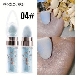 Glitter Shimmer Contour Shading Illuminator for Women Face Body Makeup Highlighter Powder White Moonlight