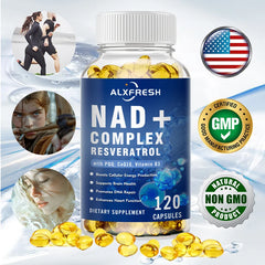 NAD Supplement Extra Strength for Women & Men, Resveratrol, PQQ, CoQ10 & Vitamin B3 – Energy Antioxidant,Cell Health Support