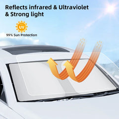 Car Sunshade Windshield Umbrella Front Sun Shade Parasol Foldable Summer Protection Car Seat Heat Insulation Car Accessories