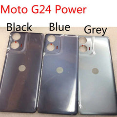 For Motorola Moto G24 XT2423-1 Battery Back Cover For G24 Power Housing Case Rear Door Replacement