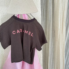 2025 Summer New Children Short Sleeve T Shirts Fashion Letter Print Boys Girls Casual T Shirts Baby Loose Tops Kids Tee Clothes