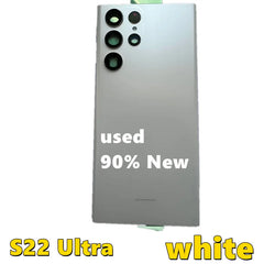 Original Used S22 Ultra Back Glass Cover For Samsung S22U 5G , SM-S908 Glass Battery Cover Door Back Housing Rear Case 90%New