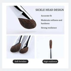 3D Contour Nose Shadow Brush - Angled Eyeliner Wand, Portable travel,Highlighter Makeup Brush,Beginner Professional Makeup Tools