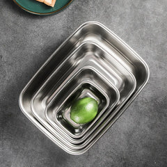 304 Stainless Steel Lunch Bento Box Sealed Leakproof Portable Food Storage Box Household Pickle Box Refrigerator Food Container