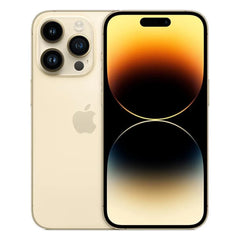 هاتف Apple iPhone 14 Pro مستعمل غير مقفل، ذاكرة 128 جيجابايت، ذاكرة 256 جيجابايت، ذاكرة 512 جيجابايت، ذاكرة وصول عشوائي (RAM) بسعة 6 جيجابايت، شريحتي اتصال eSIM، شريحة واحدة + شريحة واحدة eSIM، شاشة OLED مقاس 6.1 بوصة، معرف الوجه، NFC، هاتف ذكي A15 5G