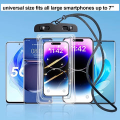 Waterproof Phone Pouch, IPX8 Waterproof Phone Case Bag Beach Essentials for Cruise Travel for iPhone 15 14 13 Pro Max Plus