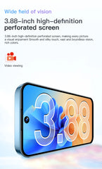 هاتف SOYES XS19 الذكي الصغير 3.88 بوصة 2 جيجابايت رام 16 جيجابايت روم أندرويد 10.0 مع خاصية التعرف على الوجه شريحتي اتصال في وضع الاستعداد شبكة الجيل الثالث هاتف صغير