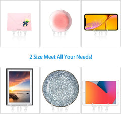 20x Portable Dish Display Stand Foldable Plastic Display Stand Photo Frame Stand Plate Saucer Pottery Display Home Storage Rack