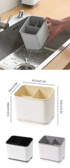 Double Layer Detachable Chopsticks Cage Multifunctional Spoon Fork Storage Holder Cutlery Organizer Kitchen Accessories