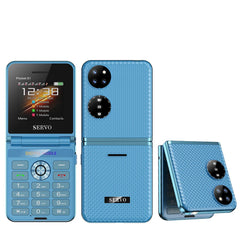 هاتف محمول SERVO Pocket S1 بأربع بطاقات SIM قابل للطي، اتصال سريع، GSM، صوت سحري، مصباح يدوي، تسجيل مكالمات، MP4، FM، نسيج، هواتف خلوية