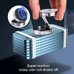 Car Mobile Phone Stand 720 Degree Rotation Metal Magnetic Suction Foldable Round Bracket Support for Universal Phones Holder