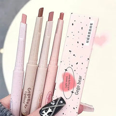 قلم تحديد الشفاه Nude Lip Liner Gege Bear Matte Velvet Lip Liner يدوم طويلاً ومقاوم للماء وقلم رسم خط الشفاه
