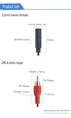 Lotus Revolution 2 Lotus Seat RCA Revolution 2RCA أنثى 1RCA أنثى 2RCA ذكر كابل صوت لمدة دقيقة واحدة كابل AV