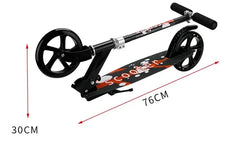 Foldable Scooter for Kid Teen Adult Adult Scooter All Iron 200mm Big Wheel Scooter City To Work Scooter Campus Foot Scooter