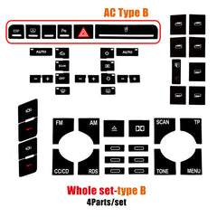 For Audi A4 B6 B7 Repair Sticker 2000 To 2008 Power Window Switch Button Repair Kit For Dashboard Panel ESP Alarm Climate Button