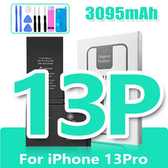 0 Cycle High Capacity Battery For iPhone 11 11Pro 12Pro 12 13 14 13Pro 14Pro Max Mini Phone Bateria + Free Tool Kit