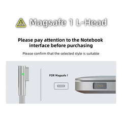 كابل شحن سريع USB Type-C إلى Magsafe1 و2 برأس مغناطيسي L / T لأجهزة MacBook Air / Pro