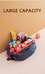 Large Capacity Foldable Shopping Bag, Portable Travel Bag, Portable Storage Bag, One Shoulder Backpack, Organizing Bag