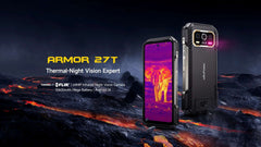 Ulefone Armor 27T 4G THERMAL BY FLIR® Rugged Phone 10600mAh Up to 24GB+256GB  6.78"FHD 120Hz Night Vision Android 14 Smartphone