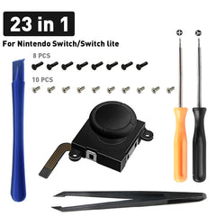 DATA FROG 3D Analog Joystick Thumb Stick Compatible Nintendo Switch Joy Pad Replacement Repair Kit Tool for Switch Lite