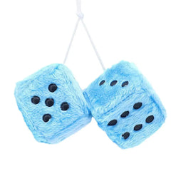 1Kit Fuzzy Plush Dice with Dots Retro Square Plush Hanging Mirror Fuzzy Dices Kid Toys For Pink Car Interior Ornament Decoration