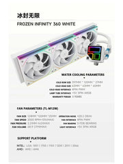 مبرد تبريد مائي متعدد الاستخدامات Thermalright FROZEN INFINITY 360، مزامنة ARGB Divine Light، يدعم LGA1700/AM5/AM4