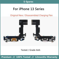 كابل مرن لموصل منفذ الشحن الأصلي الجديد أو الممزق لجهاز iPhone 13mini 13 Pro Max بديل تم اختباره بدون إعادة تشغيل