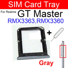 حامل بطاقة SIM لهاتف Realme GT Neo Neo Flash GT Neo2 2T GT Master Explorer 5G Nano محول بطاقة SIM أجزاء حامل البطاقة