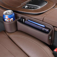 1pcs Car Seat Gap Organizer Storage Box Pocket Multifunction Wallet Keys Card Cup Phone Holder Auto Cup Holder Storage Box