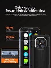 SERVO TANK500 IP68 هاتف ذكي صغير مقاوم للماء 4G LTE Android 12 RAM 6GB ROM 128GB PTT Network Intercom هواتف ذكية صغيرة متينة