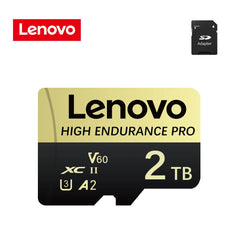 بطاقة ذاكرة Micro SD أصلية من لينوفو بسعة 2 تيرابايت و1 تيرابايت و512 جيجابايت وبطاقة ذاكرة عالية السرعة بسعة 256 جيجابايت و128 جيجابايت وبطاقة TF لمعدات الطائرات بدون طيار والصوت وأجهزة الكمبيوتر الشخصية