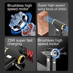 Xiaomi 2in1 Violent Fan 1000000RPM Super Powerful Air Blower Vacuum Blowing Suction For Dust Cleaner Brushless Turbo Strong Wind