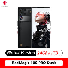 النسخة العالمية Redmagic 10S Pro NX789J Snapdragon 8 Elite الإصدار الرائد 6.853 بوصة Q9 + 144 هرتز AMOLED 50 × 2 + 2 + 16 ميجابكسل 7050 مللي أمبير 80 واط NFC