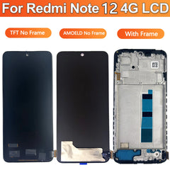 6.67" AMOLED for Xiaomi Redmi Note 12 4G LCD Display Touch Screen Digitizer For Redmi Note 12 5G LCD Display Screen Replacement