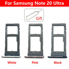 حامل بطاقة SIM جديد مع درج شريحة ومقبس محول لهاتف Samsung Note 20 / S20 Ultra المحمول مع بطاقة SIM مزدوجة