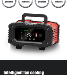 12v/24v Fully Automatic Battery Charger 7-segment Smart Car Battery Charger Pulse Repair for Agm Gel Wet Lead Acid Charging