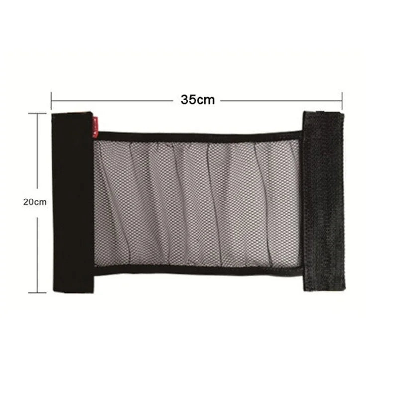 Car Trunk Elastic Mesh Fixed Straps Car Interior Organizer Extinguisher Storage Net Bag Seat Back Fixing Bag Auto Accessories