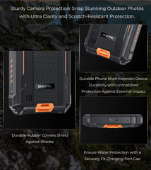 هاتف Oukitel G1 الذكي المتين بنظام Android 24GB (6+18)+256GB 10600mAh 6.52' HD Display NFC هاتف متين